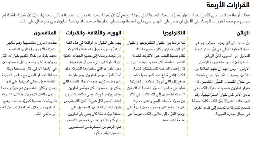 القرارات الأربعة للشركات الناشئة